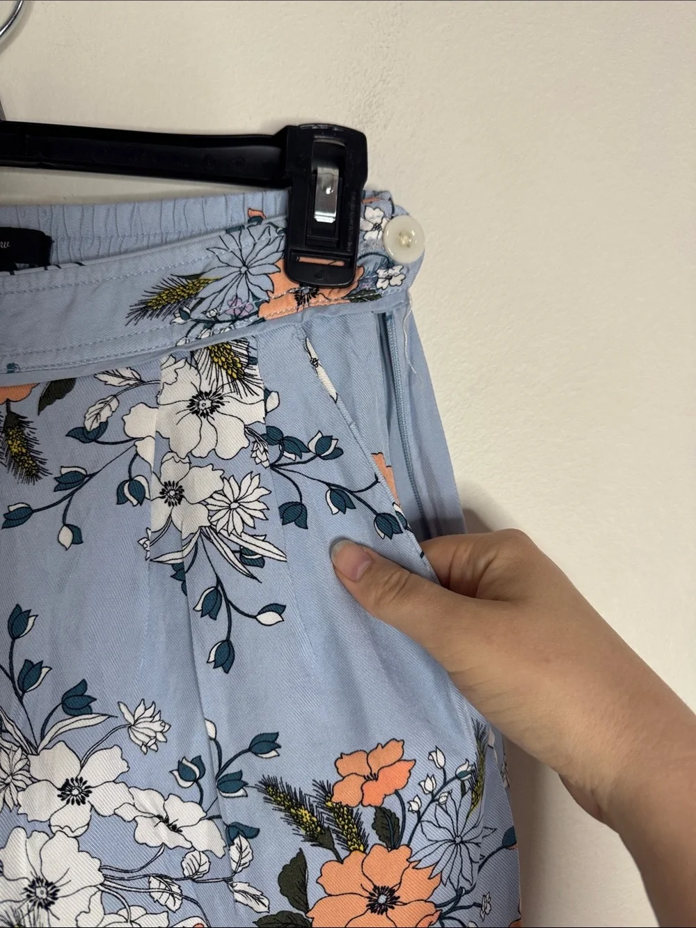 J.Crew High-rise pajama style pastel pants in garden floral cottagecore size 00